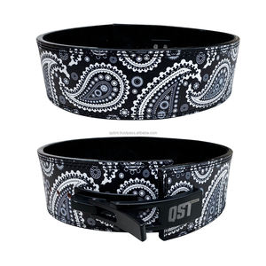 Cinturón personalizado para levantamiento de pesas, cuero de vaca, para gimnasio, sentadillas, soporte trasero, palanca, hebilla, ajuste cruzado, entrenamiento, cinturón de levantamiento de pesas - Product Image 4