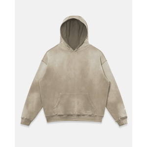 100% algodón Casual patrón sólido Sun Faded Vintage Sudadera con capucha lavada con estampado Digital ajuste relajado para el uso diario de invierno - Product Image 6