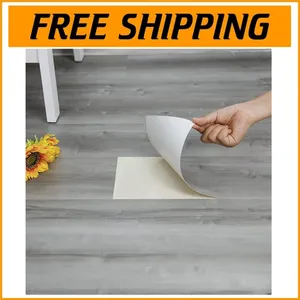 Paquete de 40 baldosas autoadhesivas versátiles estilo grano de madera 60 baldosas en total - Product Image 1