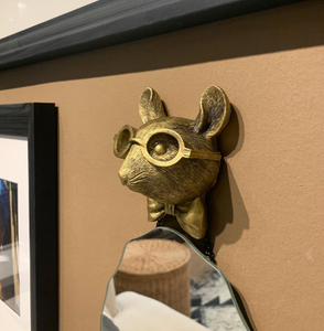 Décoration murale Tête d'animal Sculpture de cerf décorative en métal Tête d'animal murale Cerf décoratif pour la maison sur mesure - Product Image 2