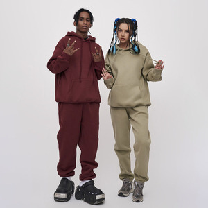 Vente en gros Ensemble sweat à capuche en coton 100% polyester Design personnalisé Survêtement et sweat à capuche Ensemble survêtement pour hommes 2025 - Product Image 2