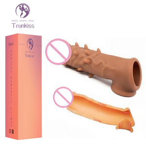 ดิลโด้แบบกลวงสวมใส่ได้ของเล่นผู้ใหญ่มีหนามบนพื้นผิวเพื่อขยายอวัยวะเพศชายหนาและกลวงสำหรับผู้หญิง - Product Image 1