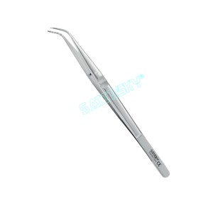 LONDON-COLLEGE Puntas dentales dentadas en ángulo Pinzas médicas Instrumentos de acero inoxidable fabricados con AISI 420 - Product Image 2