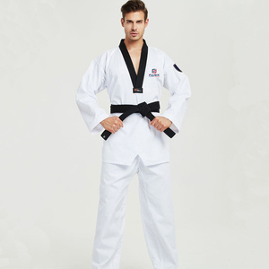 Material de alta calidad, ropa de artes marciales, uniforme de Taekwondo Wtf, uniforme de Taekwondo transpirable de diseño personalizado blanco - Product Image 1