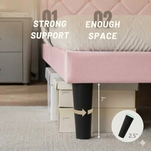 Lit plateforme capitonné de luxe moderne avec tête de lit haute à cannelures verticales, taille King, en tissu personnalisé pour hôtel, vente en gros - Product Image 4