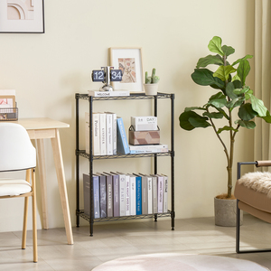 MZG Small 750 lbs 3 Tier Storage <b>Shelves</b> <b>Wire</b> Mesh Shelving Unit Standing Metal Utility Rack Narrow <b>Wire</b> Rack for Bedroom - Product Image 2