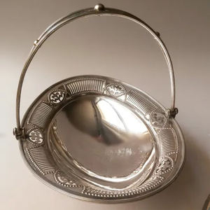 Bol décoratif unique en acier inoxydable, fait à la main, pour les fêtes de mariage, forme unique, poli brillant, vaisselle sûre - Product Image 1