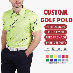 Polos de talla grande para hombre, diseño de logotipo personalizado, sublimado estampado floral, Polo de golf, polos personalizados para hombre - Product Image 4