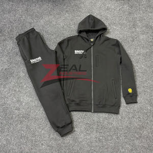 Survêtements personnalisés en polyester et en coton pour femmes hommes survêtements jogging entraînement survêtements en polaire sérigraphie en soie brodée - Product Image 1