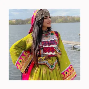 ชุดเดรสปักลายสไตล์อินเดียและบังคลาเทศสไตล์สวยคอลเลกชัน2024สไตล์อัฟกานิสถาน - Product Image 1