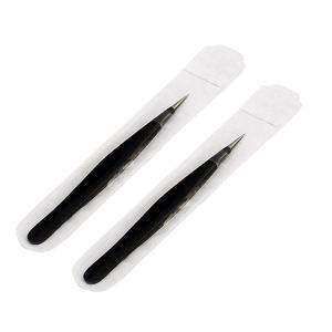 Pince à épiler pour extensions de sourcils, or rose, acier inoxydable, épilation des poils des sourcils, pince à épiler inclinée pour la beauté - Product Image 4