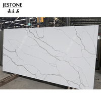 Prix d'usine en gros, dalle de quartz artificiel Calacatta, grande dalle moderne, certifiée CE, polie professionnellement, plan de travail de cuisine blanc