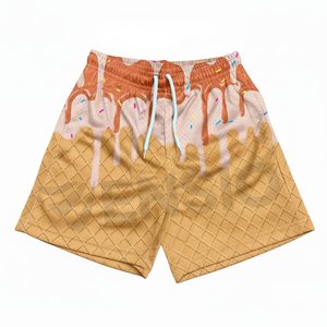 Shorts de sport personnalisés en sublimation pour hommes, entraînement, course à pied, séchage rapide, respirant, écologique, 100% polyester - Product Image 1