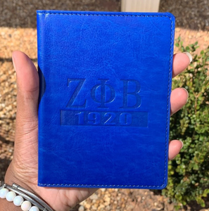 Cartera de mano de cuero delgada personalizada Vintage antirrobo letras griegas cierre de cremallera personalizado fraternidad de hermandad delgada - Product Image 4