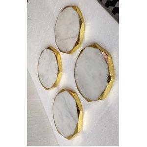 Posavasos de mármol natural hechos a mano, artículos de mesa decorativos para oficina de hotel o uso doméstico, alfombrillas y almohadillas - Product Image 4