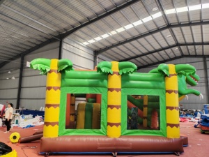 Commercial <b>Inflatable</b> Dino Bounce <b>House</b> Slide Kids Outdoor PVC Bouncing Castle Jumping Bed Amusement Park Equipment - Product Image 4