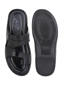 Men's Leather Slip On Sandals Luxury Casual <b>Slippers</b> Durable Anti Slip Soft Sole Open Toe <b>Summer</b> Outdoor Indoor Footwear Bulk - Product Image 2