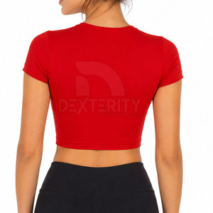 Top Deportivo Corto de Verano para Mujer, 100% Algodón Ecológico de Alta Calidad, Secado Rápido, Transpirable, Precio al por Mayor, Nuevo Diseño - Product Image 3