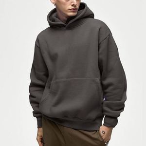 Custom Logo <b>Men</b> Oversized Hoodie High Quality Streetwear Distressed Puff Print Thick Fleece Sport <b>Pullover</b> <b>Men</b> Oversized Hoodie - Product Image 5