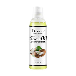 Pacchetto bottiglia Tropicana Verginal olio di cocco spremuto a freddo biologico plastica 100ml olio di frutta raffinato di alta qualità 100% purezza trasparente