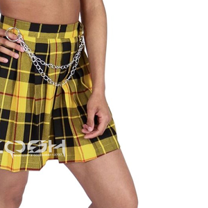 Tartan écossais noir écossais et irlandais personnalisé de meilleure qualité abordable Kilt écossais de 5 verges - Product Image 1