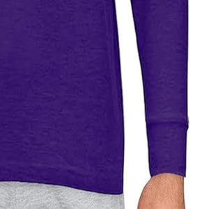 เสื้อโปโลเสื้อยืดแขนยาว100% ผู้ชาย, เสื้อยืดแขนยาวผ้าคอตตอนสีตัดกันเสื้อยืดสำหรับใส่เล่นกีฬา - Product Image 4