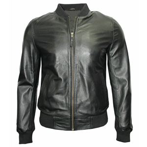 Chaqueta de cuero para hombre, colección de invierno 2024, lona transpirable impermeable de cuero puro, servicio OEM de alta calidad - Product Image 2
