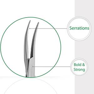 Pinzas Hemostáticas de Anillo de Acero Inoxidable Manuales Extra Grandes, Pinzas para Mosquitos Multiusos, Instrumentos Quirúrgicos de Alta Calidad para Enfermeras - Product Image 3