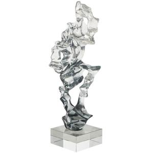 Figurine de table en argent artistique, objet de table décoratif moderne, accent design, ajoute du charme contemporain à la maison ou au bureau, en provenance d'Inde - Product Image 3