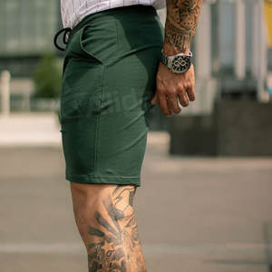 กางเกงขาสั้นเอวยางยืดใส่สบายสำหรับ2024กางเกงขาสั้นออกแบบโลโก้ได้ตามต้องการ - Product Image 4