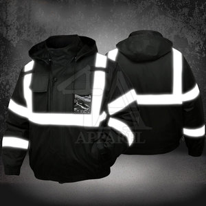 Chaqueta DE SEGURIDAD cómoda para hombre con costuras duraderas y características de alta visibilidad a la venta - Product Image 5