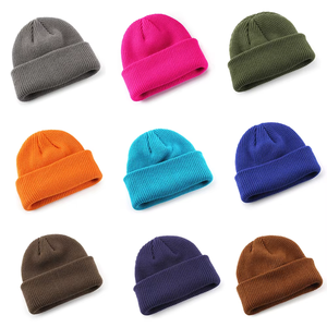 Bonnet unisexe pour homme et femme, couleur unie, broderie jacquard, respirant, imperméable, 100% laine, doux, chaud, bonnet d'hiver, bonnet de ski - Product Image 1