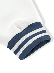 Chaqueta Bomber de Invierno para Hombre con Logotipo Bordado en Chenilla Personalizado, Chaqueta Varsity con Mangas de Cuero y Sublimación - Product Image 6