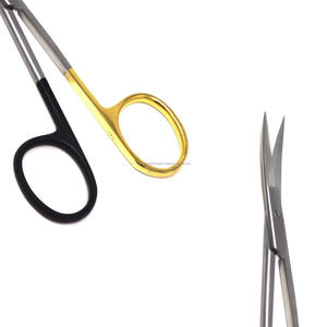 Tijeras Quirúrgicas Manuales Iris Super Cut Plus Curvas de Carburo de Tungsteno, Instrumentos Microquirúrgicos de Acero Inoxidable, CE, Hospital, ORL, 1 Año de Garantía - Product Image 3