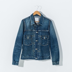 Chaqueta vaquera de mezclilla desgastada con botones de manga larga con bolsillos para damas - Product Image 3