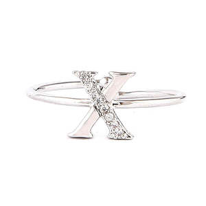 Bague alphabet pour femme - Argent - Argent - Product Image 2