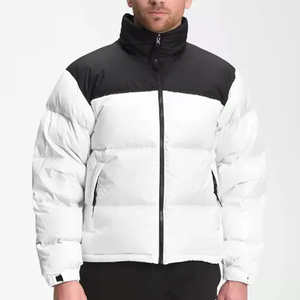 Custom Reflective Branding <b>Strap</b> <b>Adjustable</b> Cuffs Heat Sealed Quilting Platinum Grey Mens Padded Puffer Jacket - Product Image 5