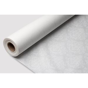 Rotolo di Tovaglia Bianca 1,20x25m con Stampa Versalles, Morbido come l'Aria, Asciugatura Rapida, B2B - Product Image 1