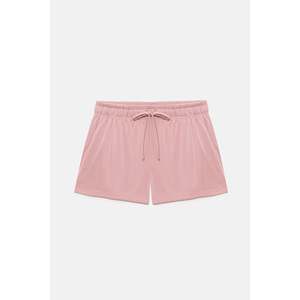 Pantalones Cortos Casuales con Cintura Elástica y Bolsillos, 100% Algodón - Product Image 1