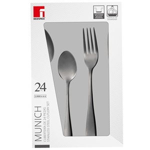 Set di posate in acciaio inox 24 pezzi SS MUNICH BG - Product Image 2