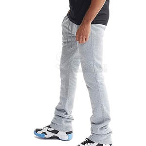 Diseñe su propio pantalón de sudor apilado personalizado de registro, pantalón de sudor apilado de secado rápido transpirable - Product Image 2