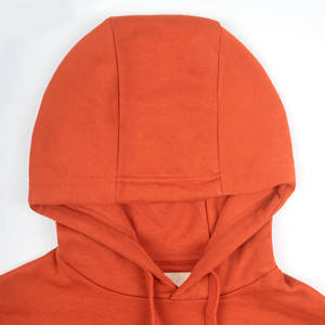 Sweats à capuche pour hommes orange, haute qualité, 100% coton, logo privé personnalisé, streetwear pour l'hiver, teinture unie, techniques - Product Image 2