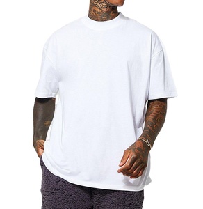 T-shirts d'été unisexes en gros, haute qualité, pour hommes, coupe oversize, épaules tombantes, en coton doux, unis, tendance, MADE BY HS - Product Image 1