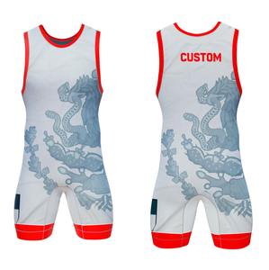 Singlet de lutte personnalisé pour hommes 2026, sublimation intégrale, singlet international du Mexique - Product Image 5