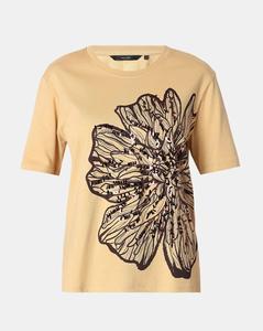 Meilleure qualité 170 grammes de coton T-shirts à manches courtes pour femmes T-shirt à logo imprimé personnalisé écologique col court coupe régulière - Product Image 6