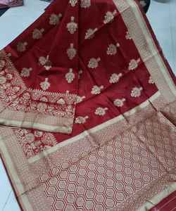 Nouveau Look riche vêtements de mariage Vichitra soie broderie travail Saree femmes indiennes portent Sari pas cher bas prix en gros Surat vêtements - Product Image 5