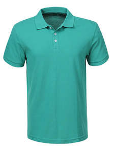 Polo unisexe OEM avec logo personnalisé vierge, t-shirts de golf 100% coton uni pour hommes - Product Image 6