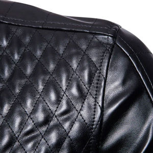 Proveedor directo de fábrica, fabricante de Pakistán, superventas, nuevo, elegante, con logotipo frontal de invierno, chaquetas de cuero para hombre, servicio OEM - Product Image 3