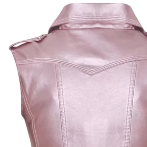 Chaleco de Cuero Personalizado para Mujer, Ropa de Calle de Alta Calidad, Cómodo, Relleno de Algodón, Transpirable - Product Image 6
