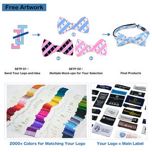 Noeuds <span class=keywords><strong>papillon</strong></span> en soie tissée jacquard formels à nouer soi-même, couleur unie noire, noeuds <span class=keywords><strong>papillon</strong></span> personnalisés, design luxueux pour mariage - Product Image 6